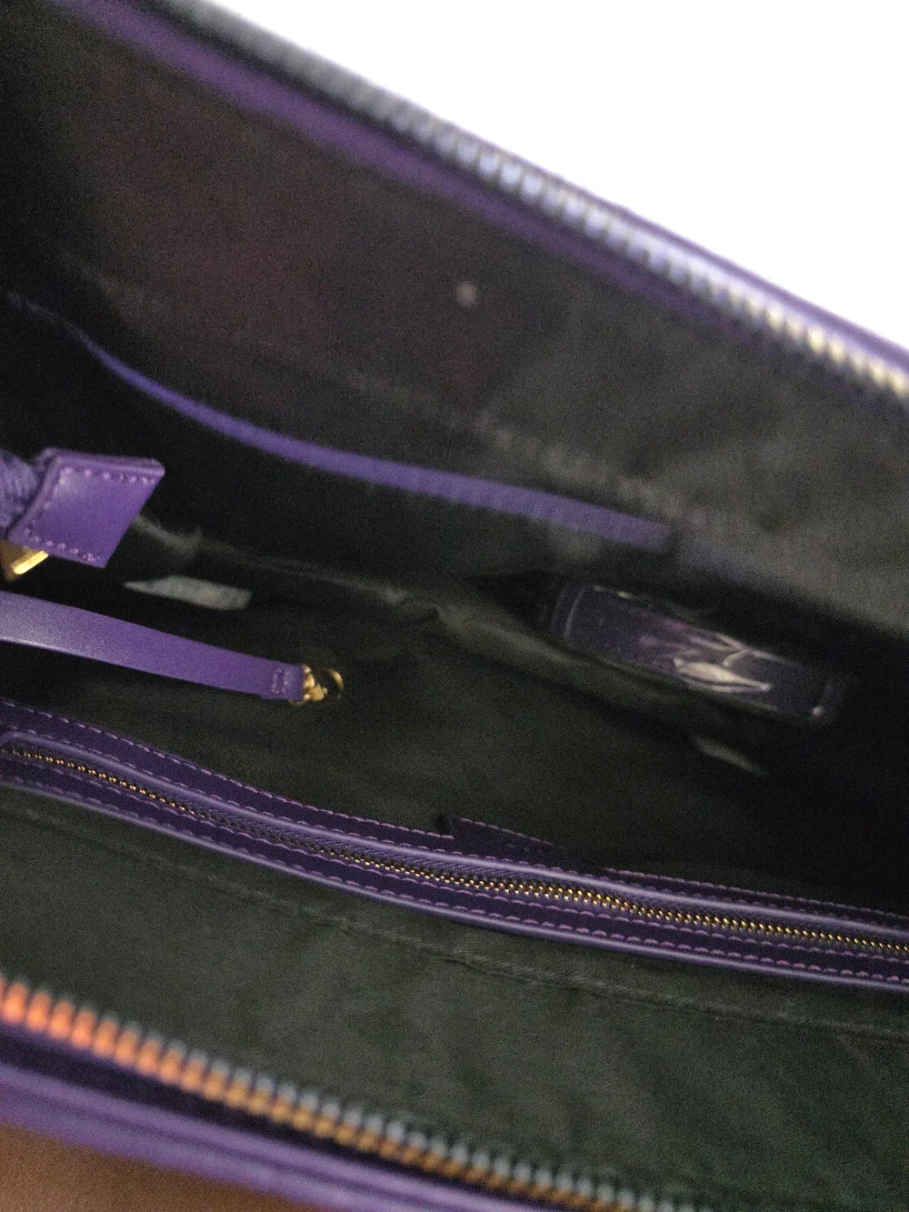 Lavish Croc-Embossed Purple Tote Bag with Gold Hardware